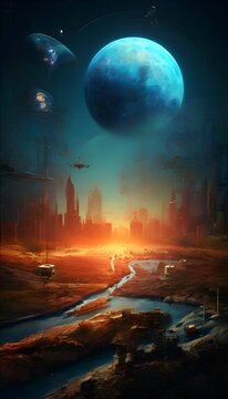 Eine Parallelwelt. Wallpaper f&uuml;r Telefon 2.