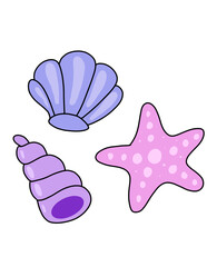 Hand-Painted Watercolor Set Of Images Includes Beach Bag, Flippers, Camera, Cocktail, And Other Summer Clipart