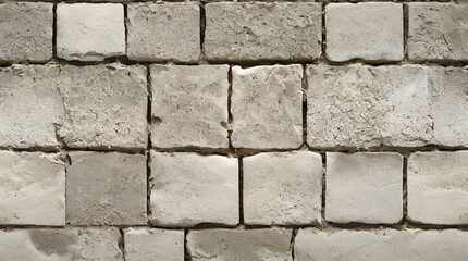 Obraz premium Stone Wall Texture. Brick Wall Background. Rough Stone Surface. Ancient Brickwork. Weathered Vintage Old Masonry Rustic Aged Architecture Pattern Urban White Grey Gray