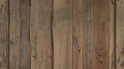 Naklejka premium Vintage Wooden Plank Wall. Rustic Wood Board Background. Antique Paneling Texture. Rough Timber Wall Surface. Weathered Lumber Board Fence