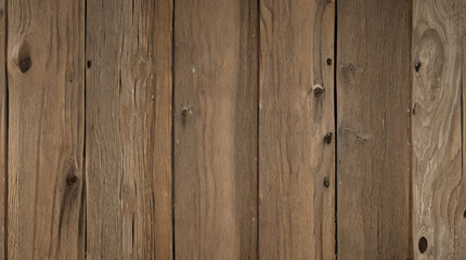 Naklejka premium Vintage Wooden Plank Wall. Rustic Wood Board Background. Antique Paneling Texture. Rough Timber Wall Surface. Weathered Lumber Board Fence