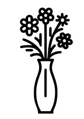 Flower Vase SVG File, Flower SVG, Cut Flower Files, Flower Vase PNG, Flower Bouquet Svg, Flower vase Silhouette, Floral SVG, Flower SVG