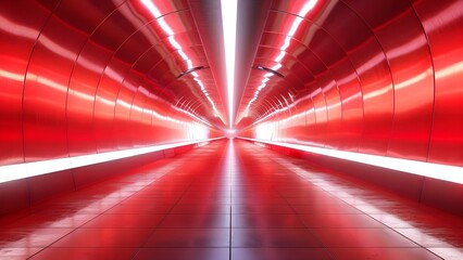 Designing a Red Light Tunnel for Advertising in Newsletters, Headers, Web, and Commerce. Concept Red Light, Tunnel Design, Advertising, Newsletters, Headers, Web, Commerce