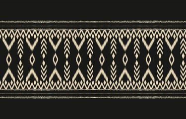 Ethnic abstract ikat art. Aztec ornament print. geometric ethnic pattern seamless  color oriental.  Design for background ,curtain, carpet, wallpaper, clothing, wrapping, Batik, vector illustration.