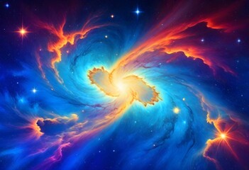 A cosmicinspired artwork featuring vibrant nebulae (11)