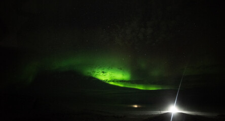 Aurora Borealis Illuminates the Night Sky in Nunavik