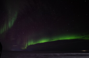 Aurora Borealis Illuminates the Night Sky in Nunavik