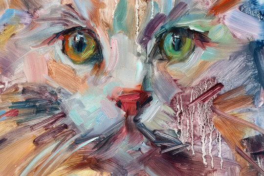 猫　サーフィン　サバトラ　とら猫　サーファー猫　夏　日本画　絵画　原画　海 猫 サーフィン サバトラ とら猫 サーファー猫 夏 日本画 絵画