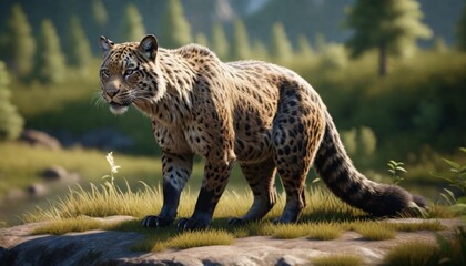 3d model A detailed portrait of a wild animal in i (11)