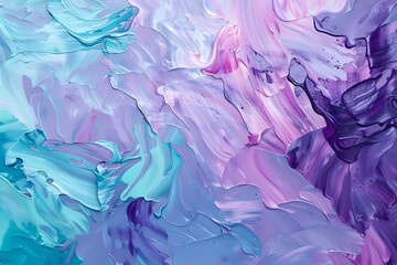 Obraz premium Abstract purple mint painting background. 