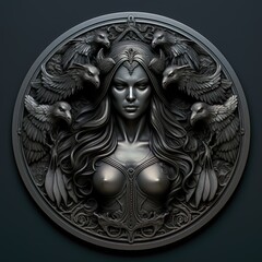 A Timeless Treasure Of A Black and White Photography Capturing the Essence of a Vintage Penny Coin