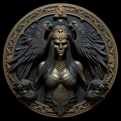 A Timeless Treasure Of A Black and White Photography Capturing the Essence of a Vintage Penny Coin