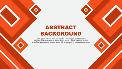 Abstract Deep Orange Background Design Template. Abstract Banner Wallpaper Vector Illustration. Deep Orange Cartoon