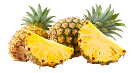 Pineapple isolated on a transparent background