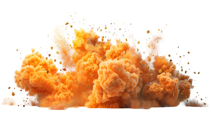 realistic explosion isolated on a transparent background