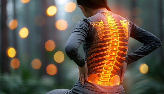 Treatment of diseases of the back and skin of a girl with osteochondrosis 