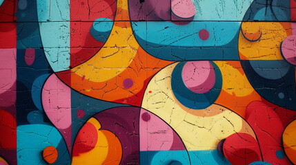 Stunning graffiti art on a city wall, featuring vibrant colors and intricate designs that capture the essence of urban life and culture.