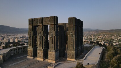 Chronicle of Georgia  monument on Keeni Mountain