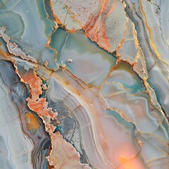 Naklejka premium Fluid Elegance of Swirling Alcohol Ink Marble Art