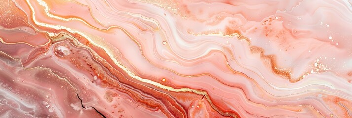 Fluid Elegance of Swirling Alcohol Ink Marble Art