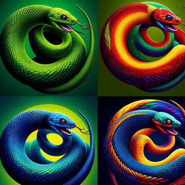 background with snake