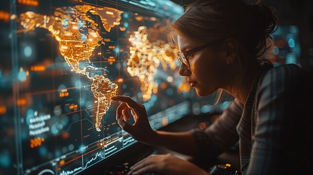 world map business international trading background