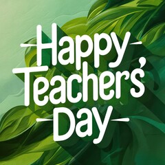 Fototapeta premium Teacher's Day, Post, Teacher's Day Poster, Vector. Teacher's Day Vector, Happy Teacher's Day, School Concept Teacher's Day, Illustration. Teacher's Day Typography, Social Media Post. Teacher's Day Pos