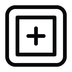 Simple First Aid Box icon. The icon can be used for websites, print templates, presentation templates, illustrations, etc	