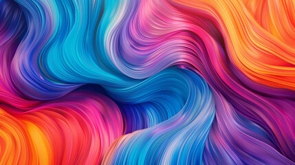 Explore the hypnotic dance of vibrant hues, weaving together to create a stunning gradient wave.