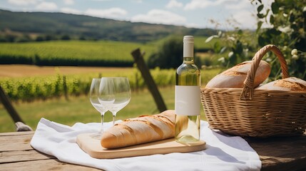 A picnic in the vineyard