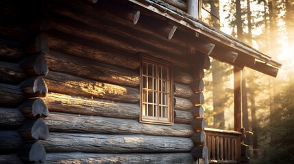 Fototapeta premium cabin in the woods