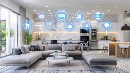 Smart home network interconnection concept map
