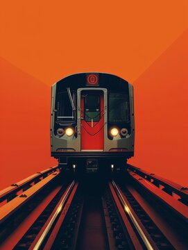 The subway train is a convenient and affordable way to get around the city, but it can also be crowded and uncomfortable.