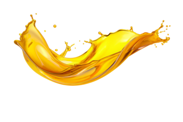 yellow oil splash