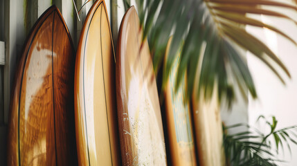 minimalistic wallpaper of Neutral Beach modern coastal surfboards nature photography boho apartment 