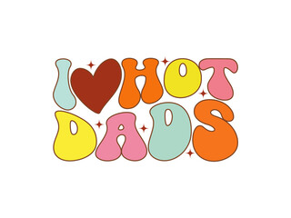 Fathers Day Groovy T-shirt Design