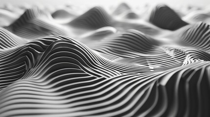 A visual effect where interlacing lines create the illusion of waves or ripples