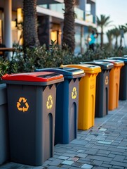 Smart waste bins use IoT sensors to monitor fill levels and optimize waste collection routes, film stock