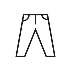 long pants vector icon line template