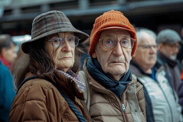 Unidentified people on the street of Paris.