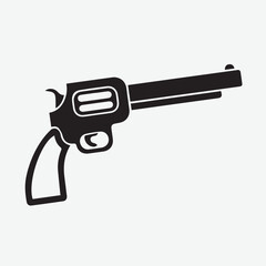 Gun Vector Clipart battle Design Black Color Dual-Wield Pistols