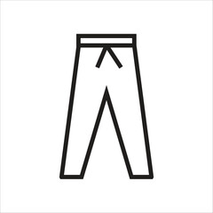 long pants vector icon line template