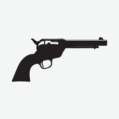 Gun Vector Clipart Element Design Black Color 
