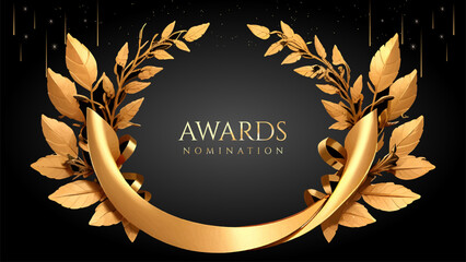 Golden Laurel Wreath Winner Award Nomination. Prestigious Recognition in Luxury 3D Design Concept and Abstract Corporate Elegance.