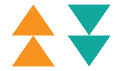 Up and Down Arrows vector icon isolated on White background, Up and Down Arrows transparency logo design. EPS 10.