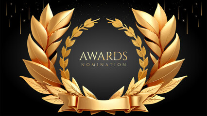 Golden Laurel Wreath Winner Award Nomination. Prestigious Recognition in Luxury 3D Design Concept and Abstract Corporate Elegance.