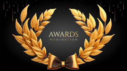 Golden Laurel Wreath Winner Award Nomination. Prestigious Recognition in Luxury 3D Design Concept and Abstract Corporate Elegance.