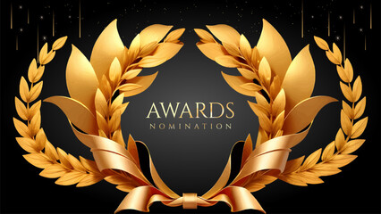 Golden Laurel Wreath Winner Award Nomination. Prestigious Recognition in Luxury 3D Design Concept and Abstract Corporate Elegance.