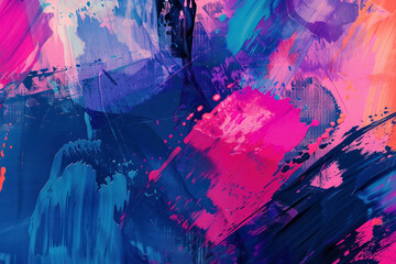Bright artistic splashes. Abstract painting color texture. Modern futuristic pattern.