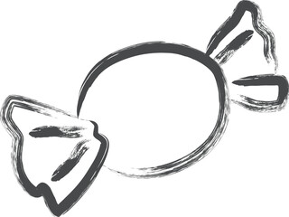 筆書きスイーツイラスト　飴